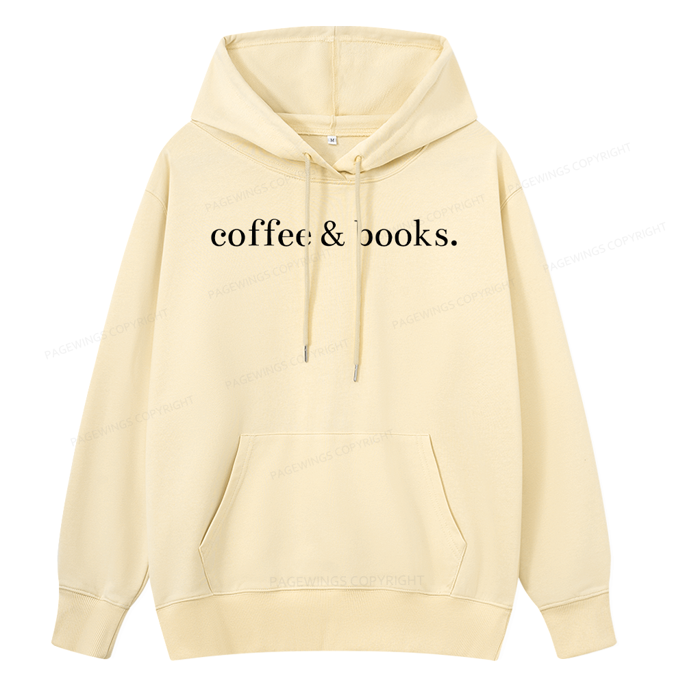 Pagewings Coffee & Books Are All my favorites Unisex Classic Hoodie