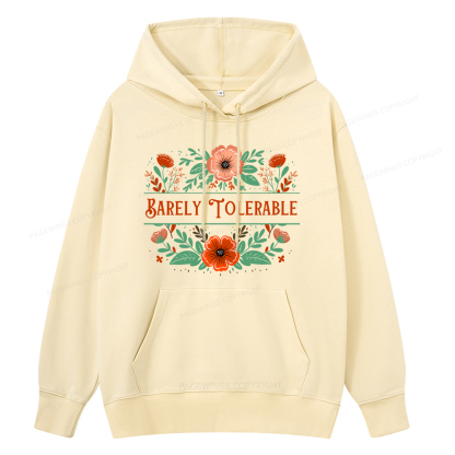 Pagewings Barely Tolerable Book Lover Bookish Unisex Classic Hoodie