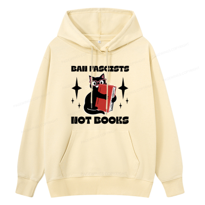 Pagewings Ban Fascists Not Books Unisex Classic Hoodie