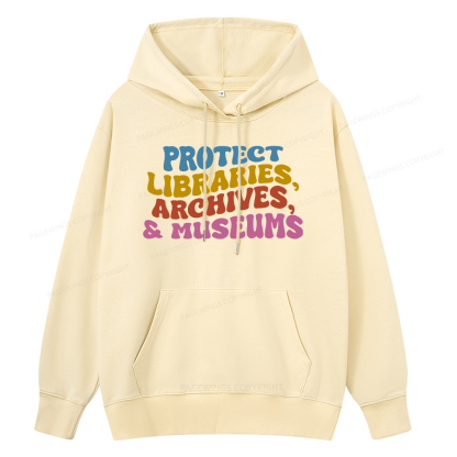 Pagewings Protect Libraries Archives And Museums Unisex Classic Hoodie
