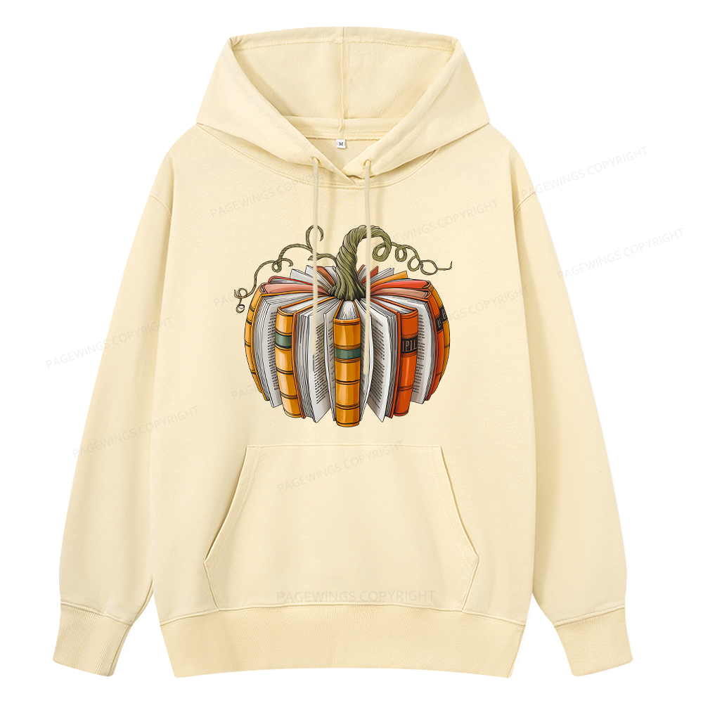 Pagewings Fall Book Pumpkin Unisex Classic Hoodie