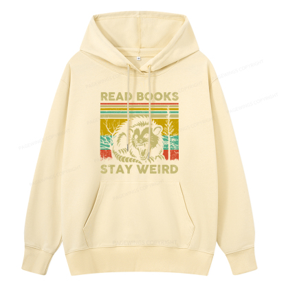 Pagewings Read Books Stay Weird Unisex Classic Hoodie