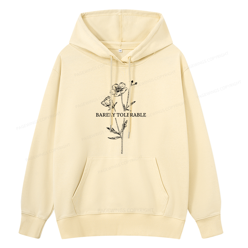 Pagewings Barely Tolerable Unisex Classic Hoodie