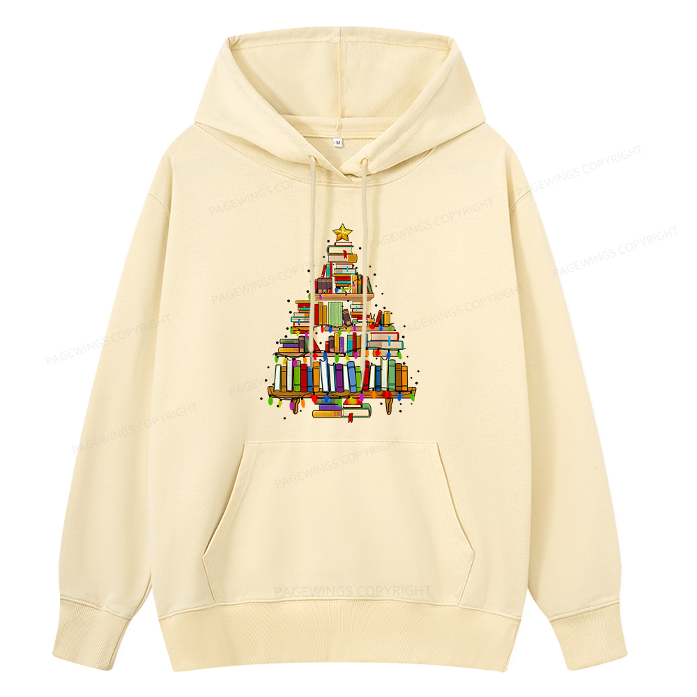Pagewings Christmas Books Tree Unisex Classic Hoodie