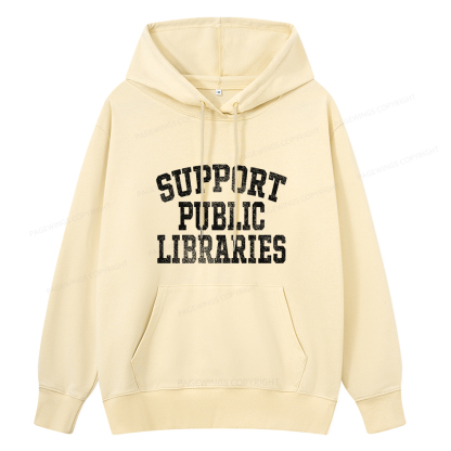 Pagewings Support Public Libraries Unisex Classic Hoodie
