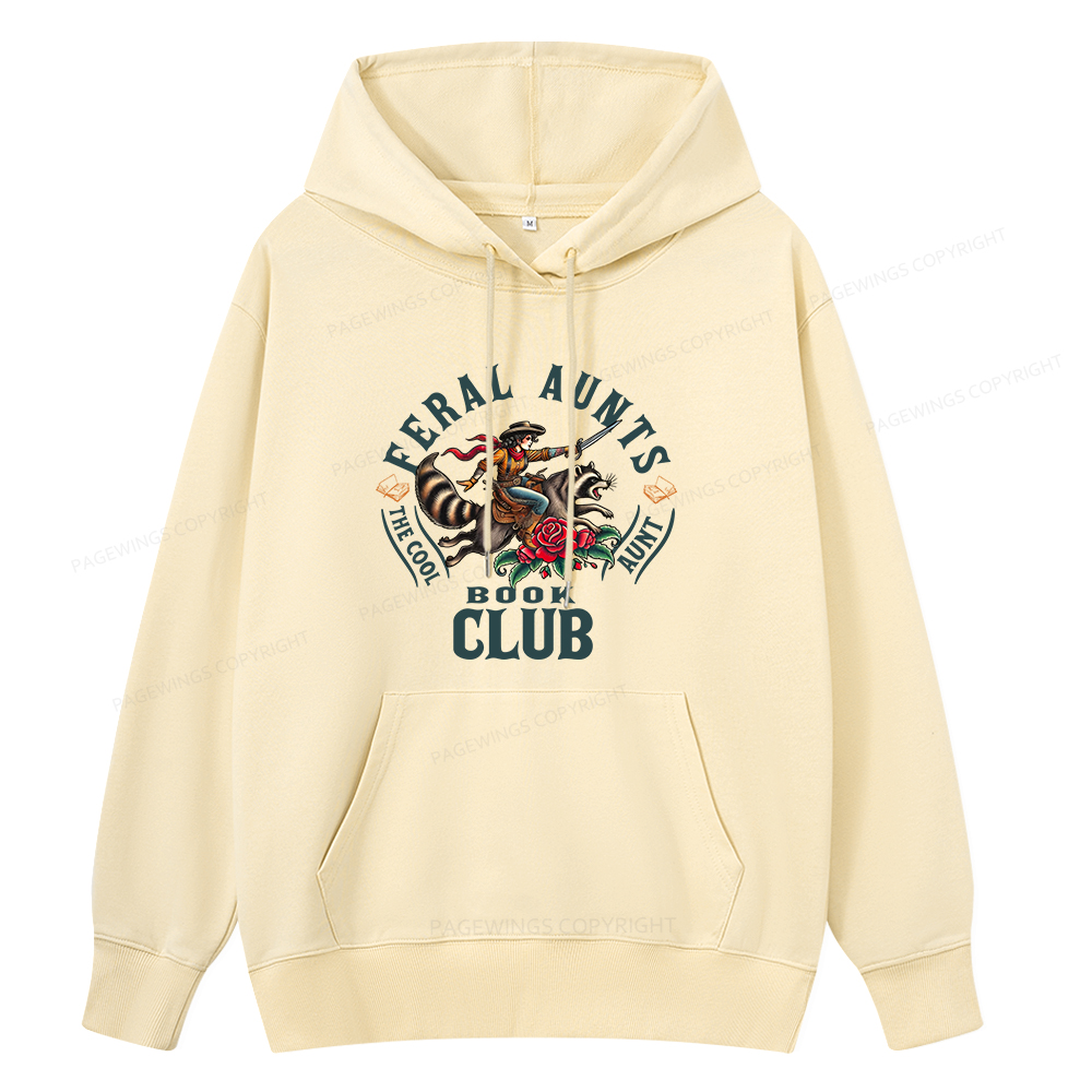 Pagewings Feral Aunt Social Book Club Unisex Classic Hoodie
