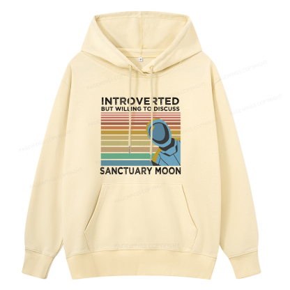 Pagewings Introverted But Willing to Discuss Sanctuary Moon Unisex Classic Hoodie