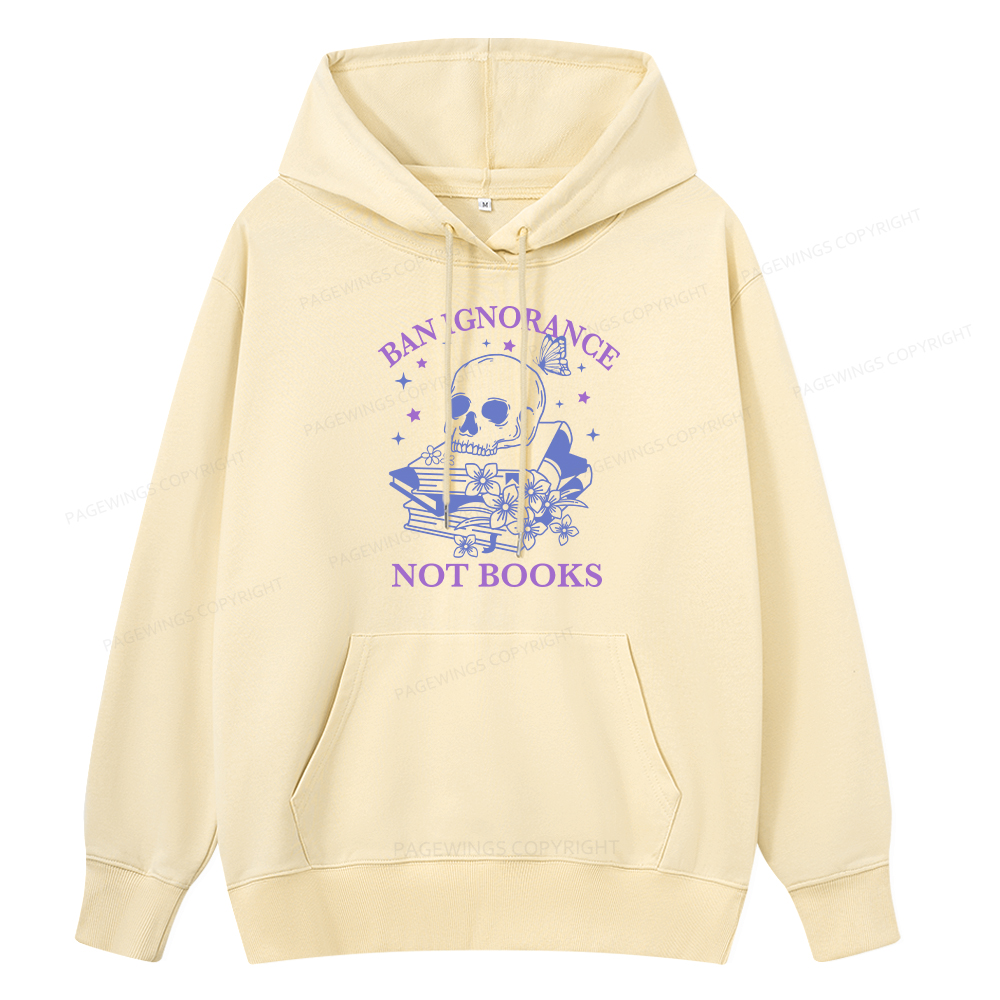 Pagewings Ban Lgnorance Not Books Unisex Classic Hoodie
