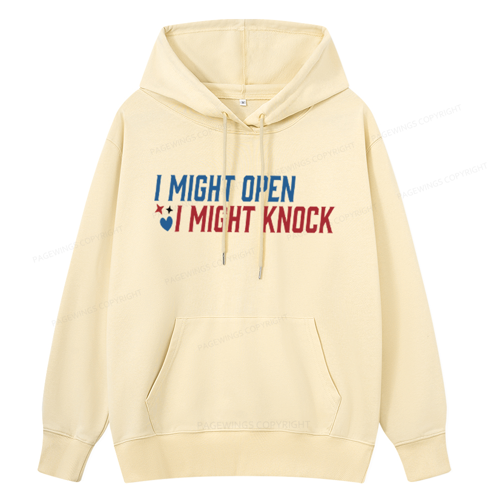 Pagewings I Might Knock Unisex Classic Hoodie