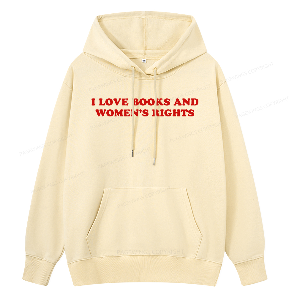 Pagewings I Love Books And Women's Rights Unisex Classic Hoodie