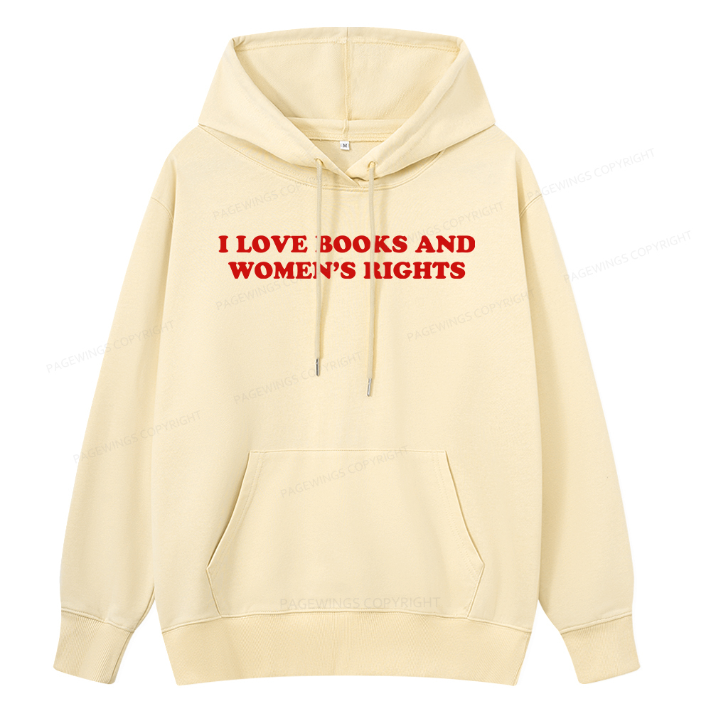 Pagewings I Love Books And Women's Rights Unisex Classic Hoodie