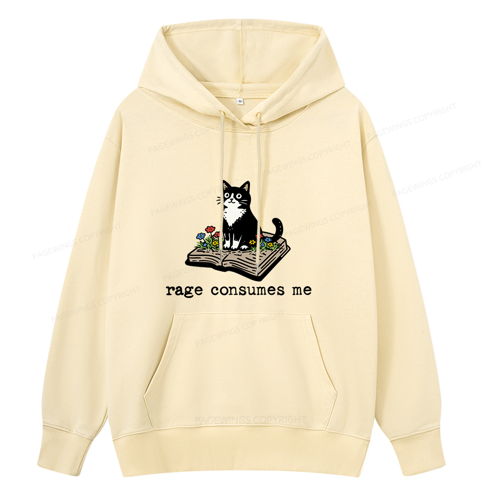 Pagewings Rage Consumes Me Unisex Classic Hoodie