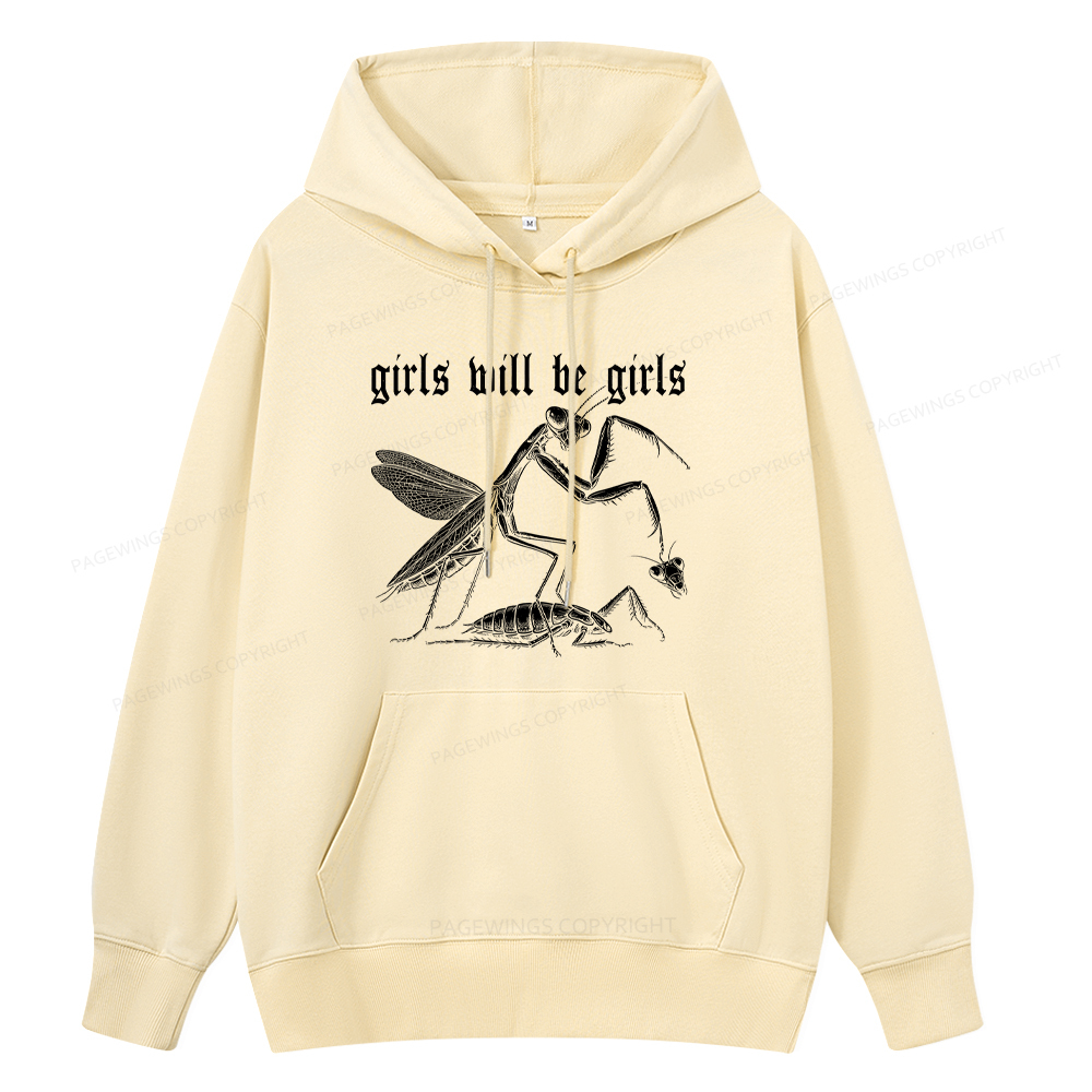 Pagewings Girls Will Be Girls Unisex Classic Hoodie