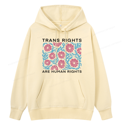 Pagewings Trans Rights Are Human Rights Unisex Classic Hoodie