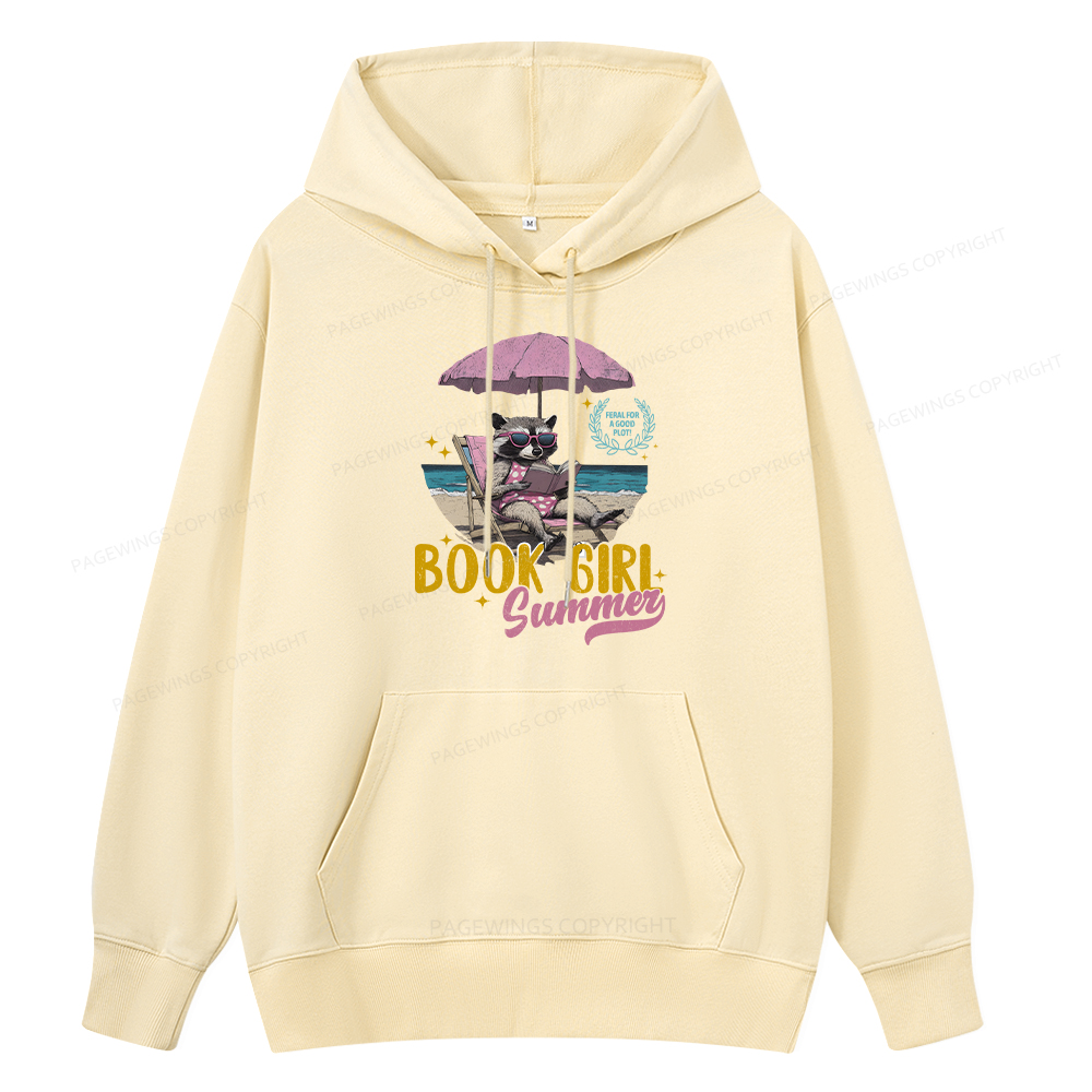 Pagewings Book Girl Summer Unisex Classic Hoodie