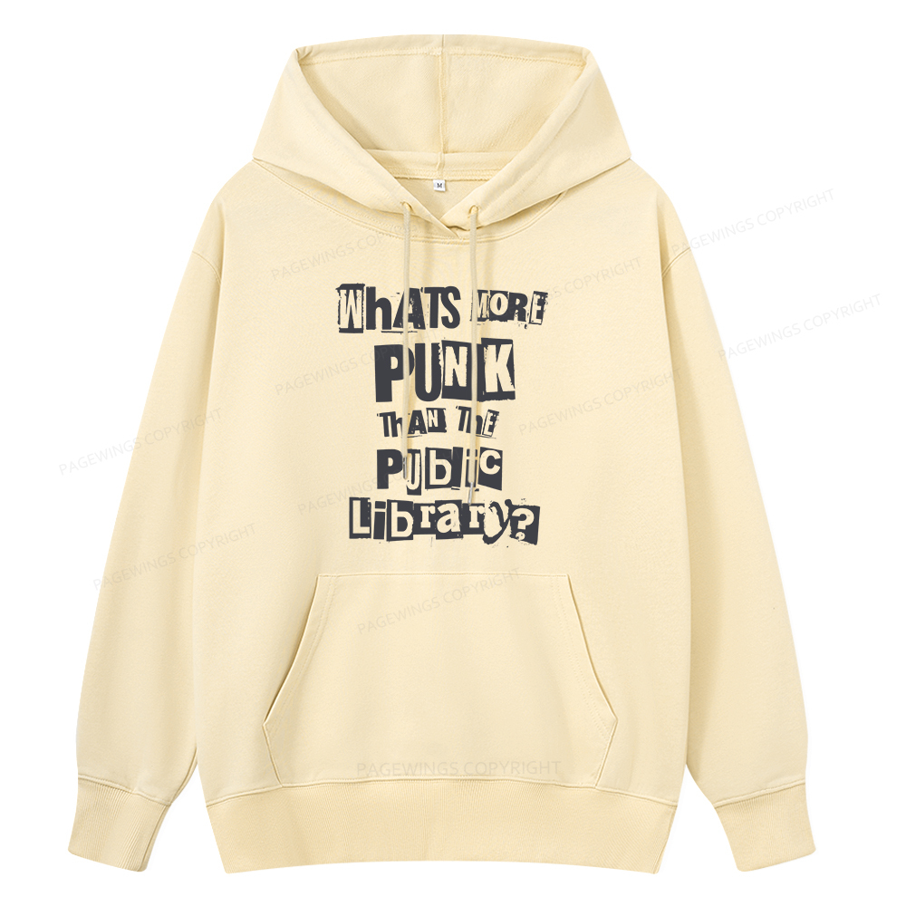 Pagewings What's More Punk Than The Public Library Unisex Classic Hoodie