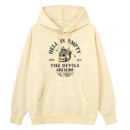 Pagewings Hell Is Empty And All The Devils Are Here Unisex Classic Hoodie