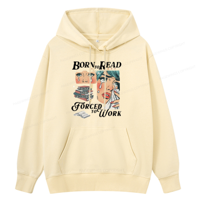 Pagewings Born To Read Bookish Unisex Classic Hoodie