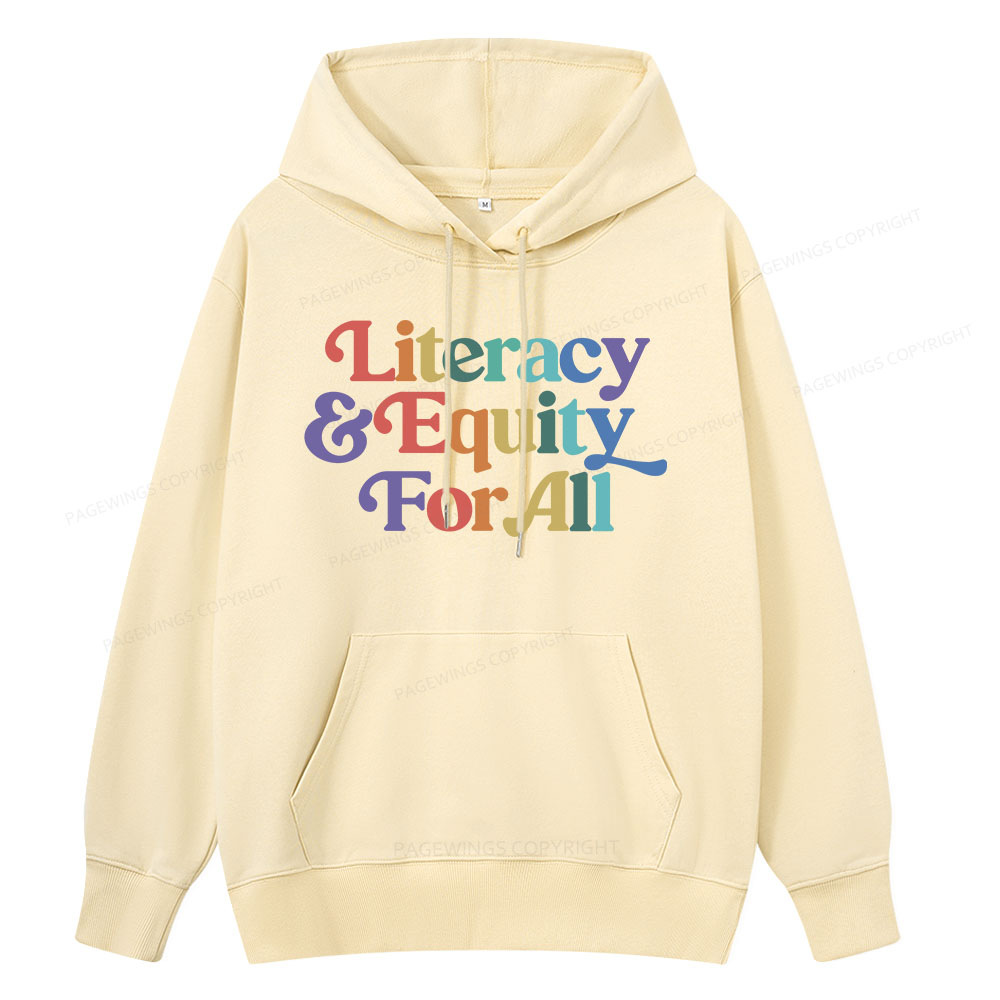 Pagewings Literacy & Equity For All Unisex Classic Hoodie