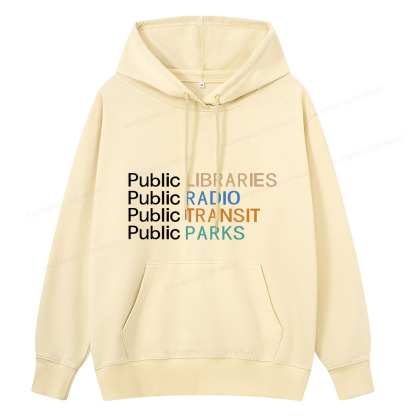Pagewings Public Libraries Radio Transit Parks Unisex Classic Hoodie