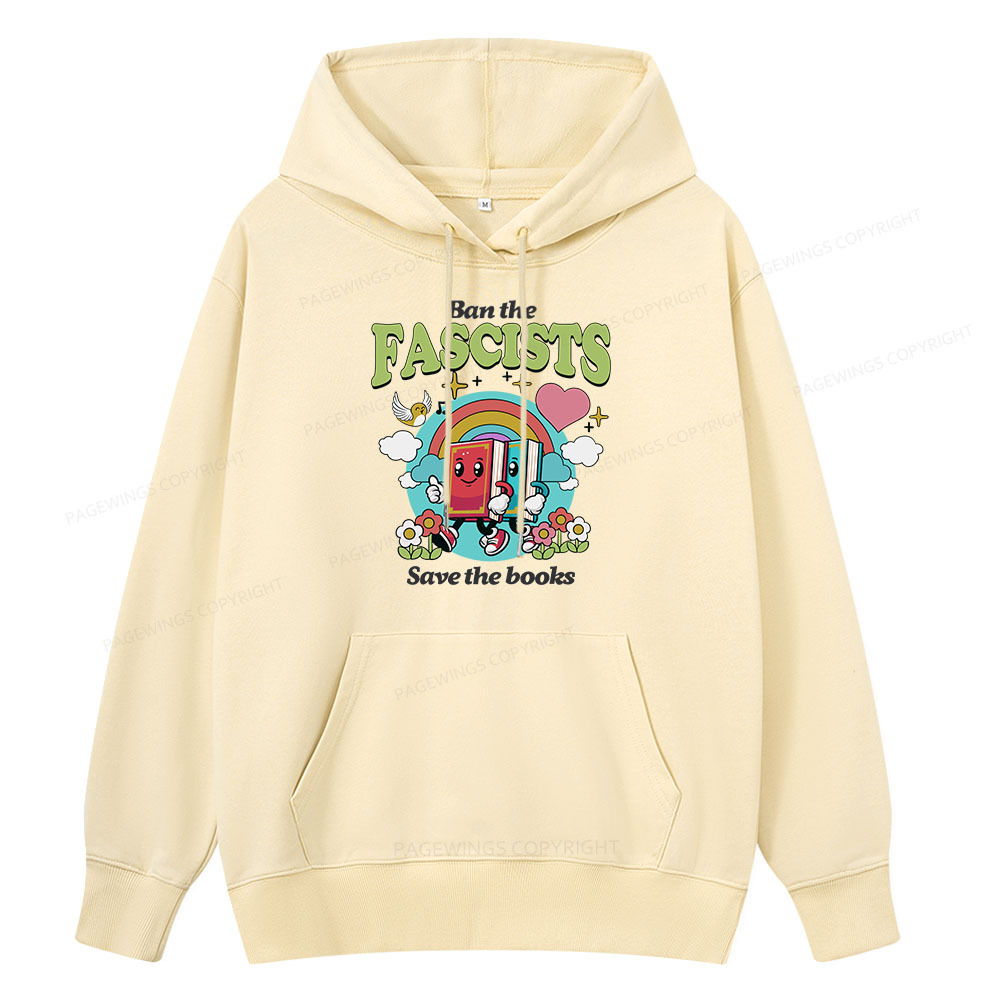 Pagewings Ban the Fascists Save the Books Unisex Classic Hoodie