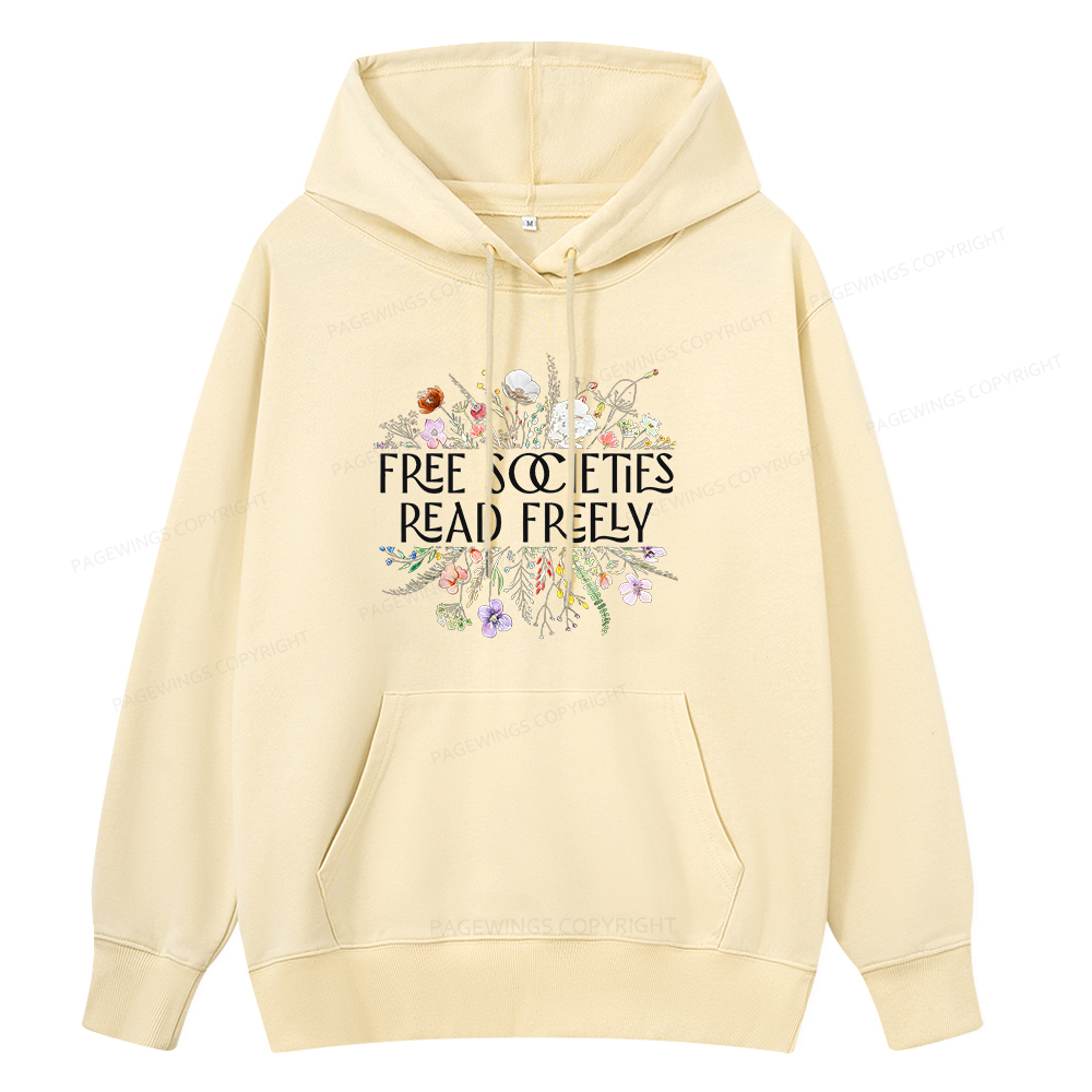 Pagewings Free Societies Read Freely Unisex Classic Hoodie