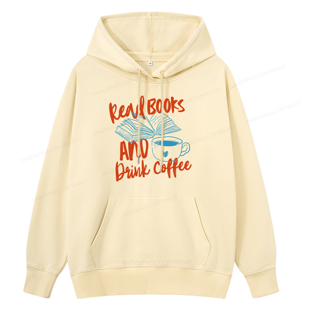 Pagewings Read Books And Drink Coffee Bookish Unisex Classic Hoodie