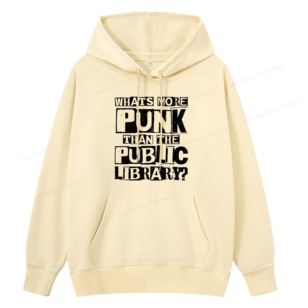 Pagewings What‘s More Punk Than the Public Library Unisex Classic Hoodie