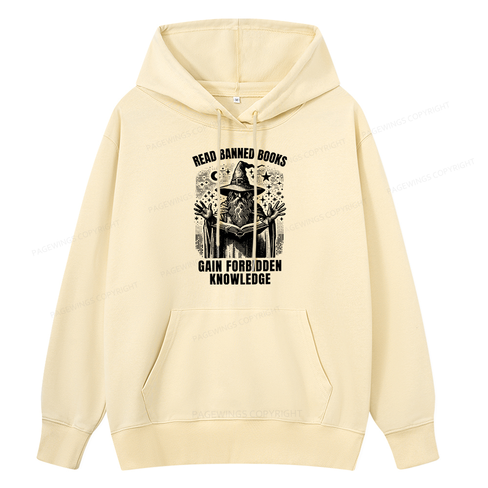 Pagewings Read Banned Books Gain Forbidden Knowledge Unisex Classic Hoodie