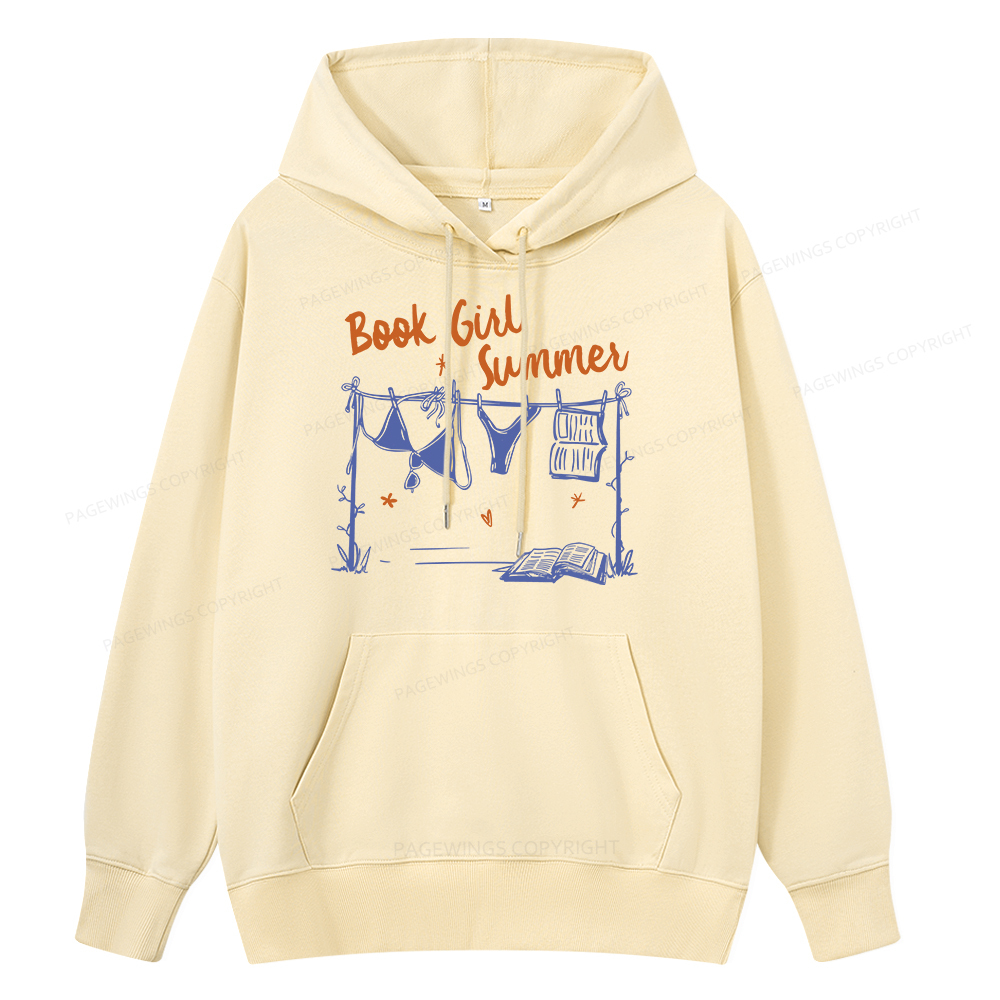 Pagewings Book Girl Summer Bookish Unisex Classic Hoodie