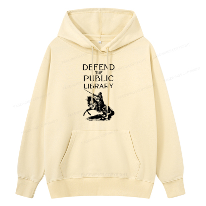 Pagewings Defend The Public Library Unisex Classic Hoodie