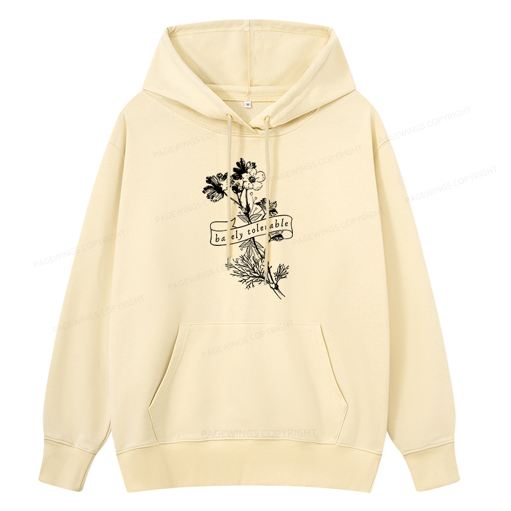 Pagewings Barely Tolerable Unisex Classic Hoodie
