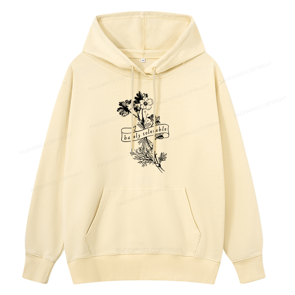 Pagewings Barely Tolerable Unisex Classic Hoodie