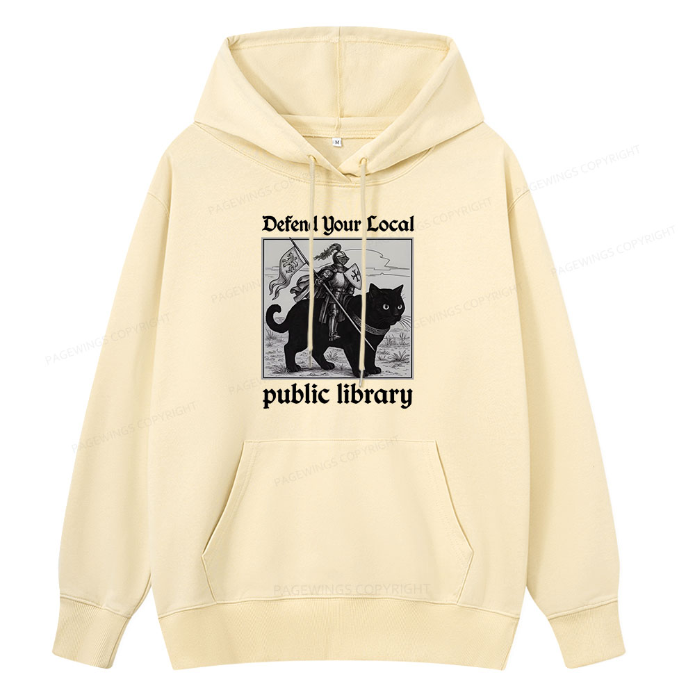 Pagewings Defend Your Local public library Unisex Classic Hoodie