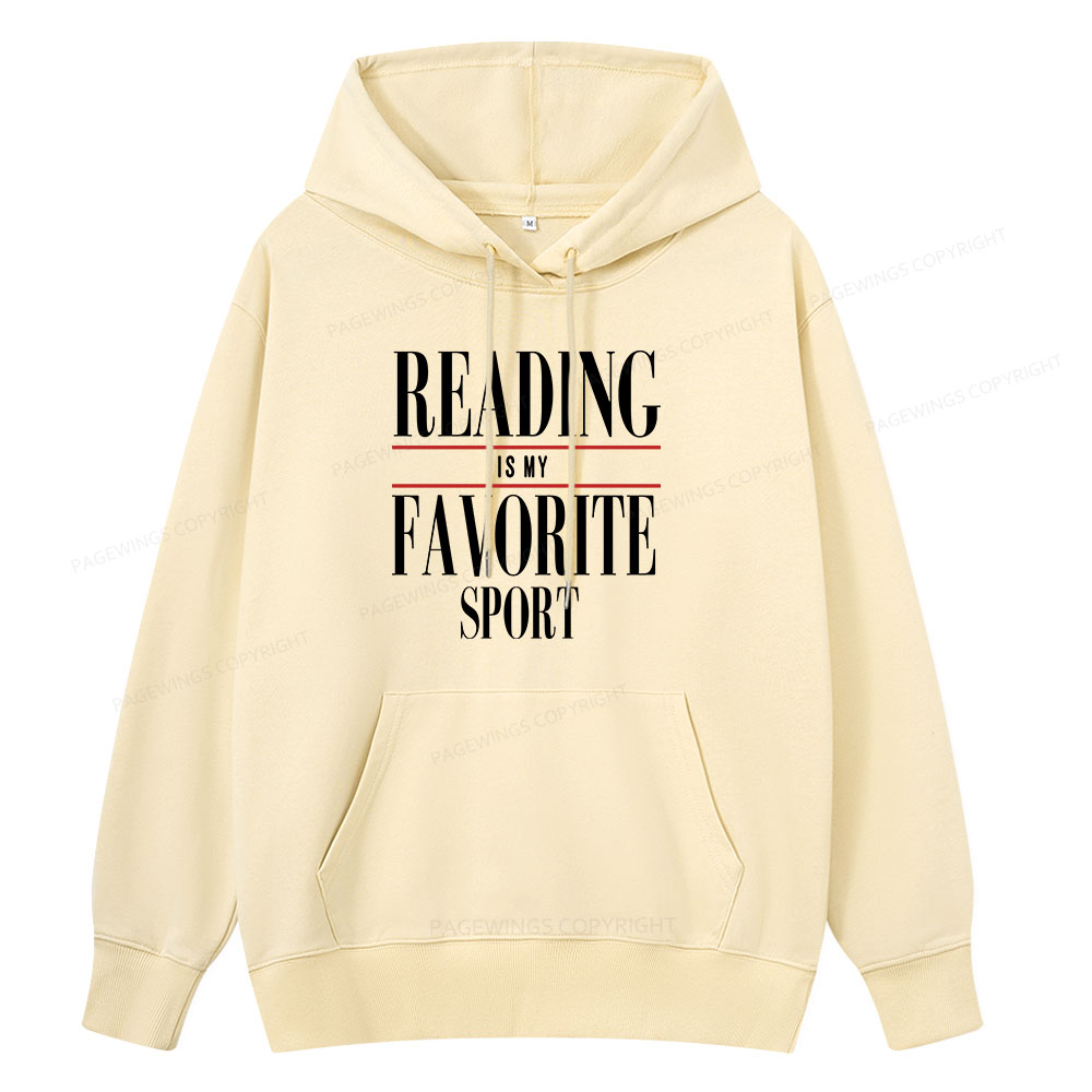 Pagewings Reading Is My Favorite Sport Unisex Classic Hoodie