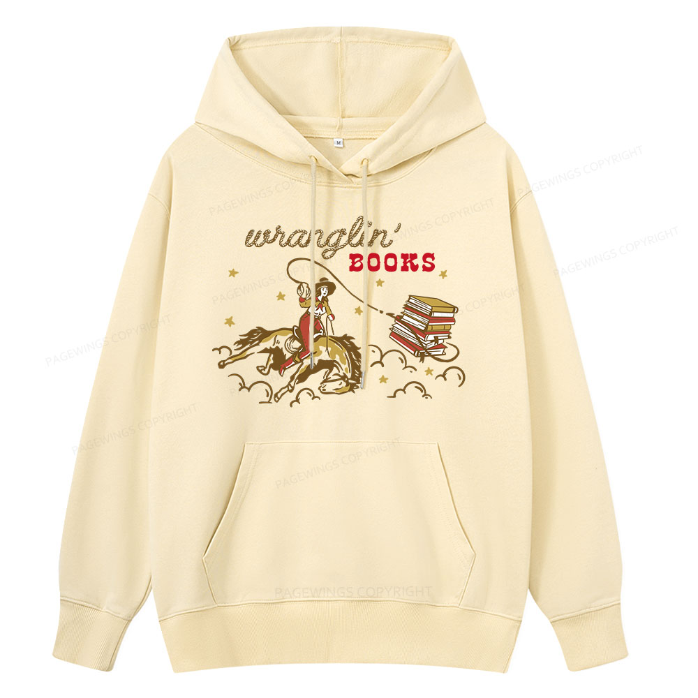 Pagewings Wranglin' Books Unisex Classic Hoodie
