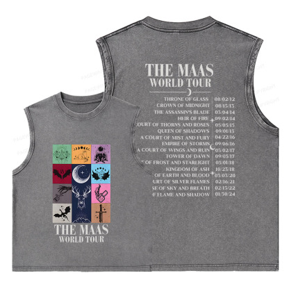 Pagewings World Tour Unisex Washed Tank Top