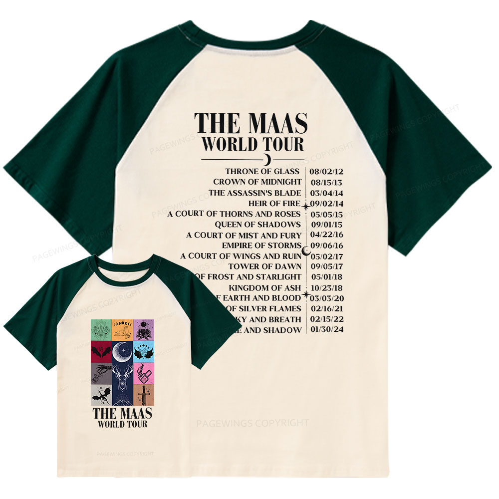 Pagewings World Tour Raglan T-shirt