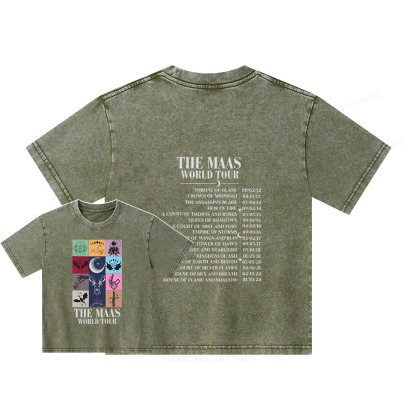 Pagewings World Tour Unisex Kids Washed T-shirt