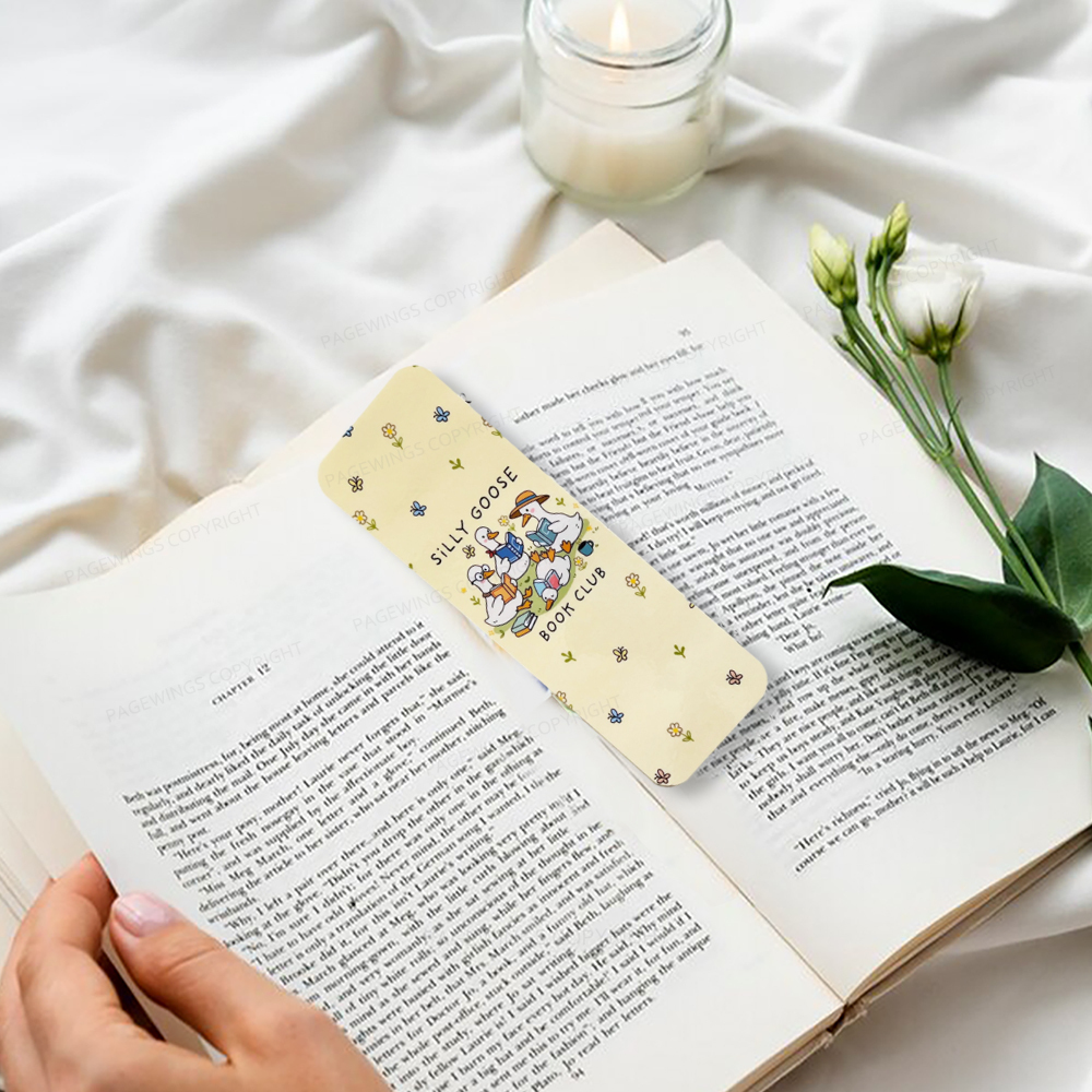 Pagewings Silly Goose Book Club Tracker Bookmark