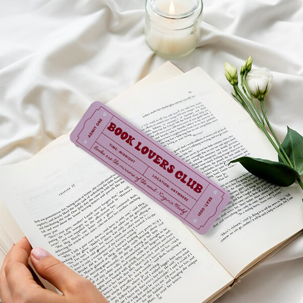Pagewings Book Lovers Club Tracker Bookmark