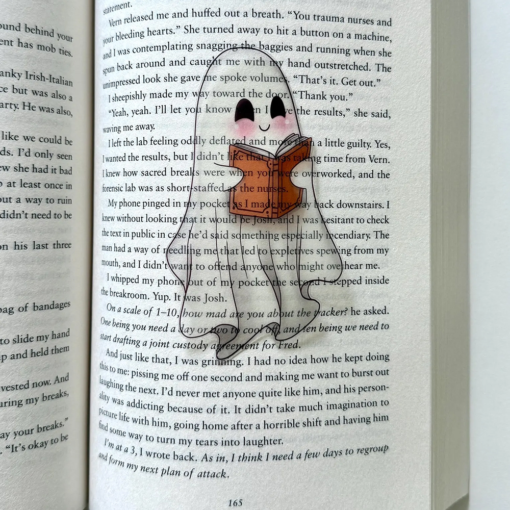 Pagewings Clear Cute Ghost Bookmark