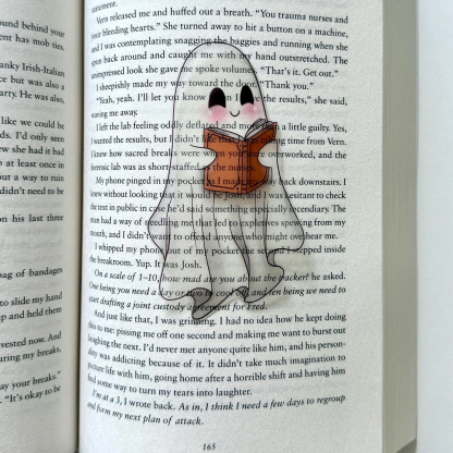 Pagewings Clear Cute Ghost Bookmark