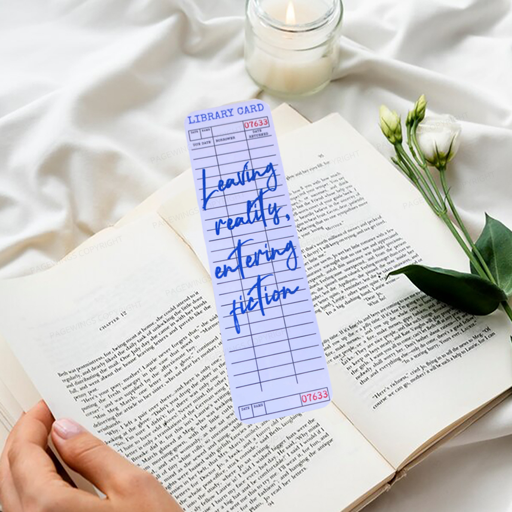 Pagewings Leaving Reality Entering Fiction Bookmark