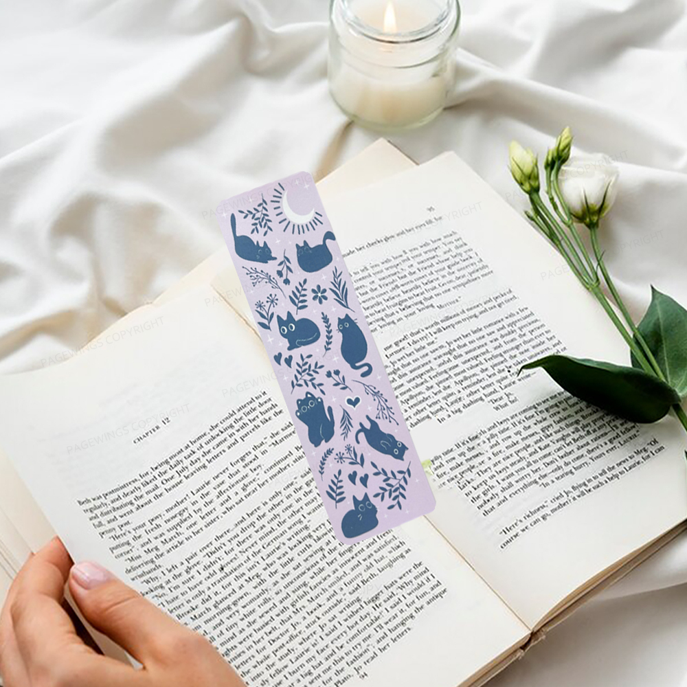 Pagewings Bookish Gift Cat Bookmark