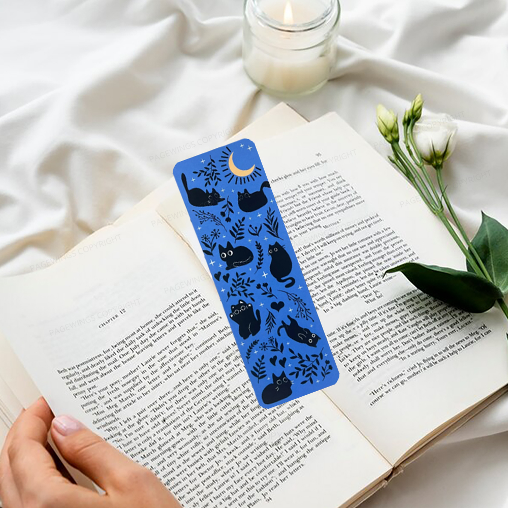 Pagewings Black Cat Bookmark