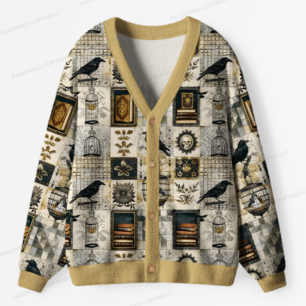 Pagewings Never More Unisex Ugly Cardigan Sweaters