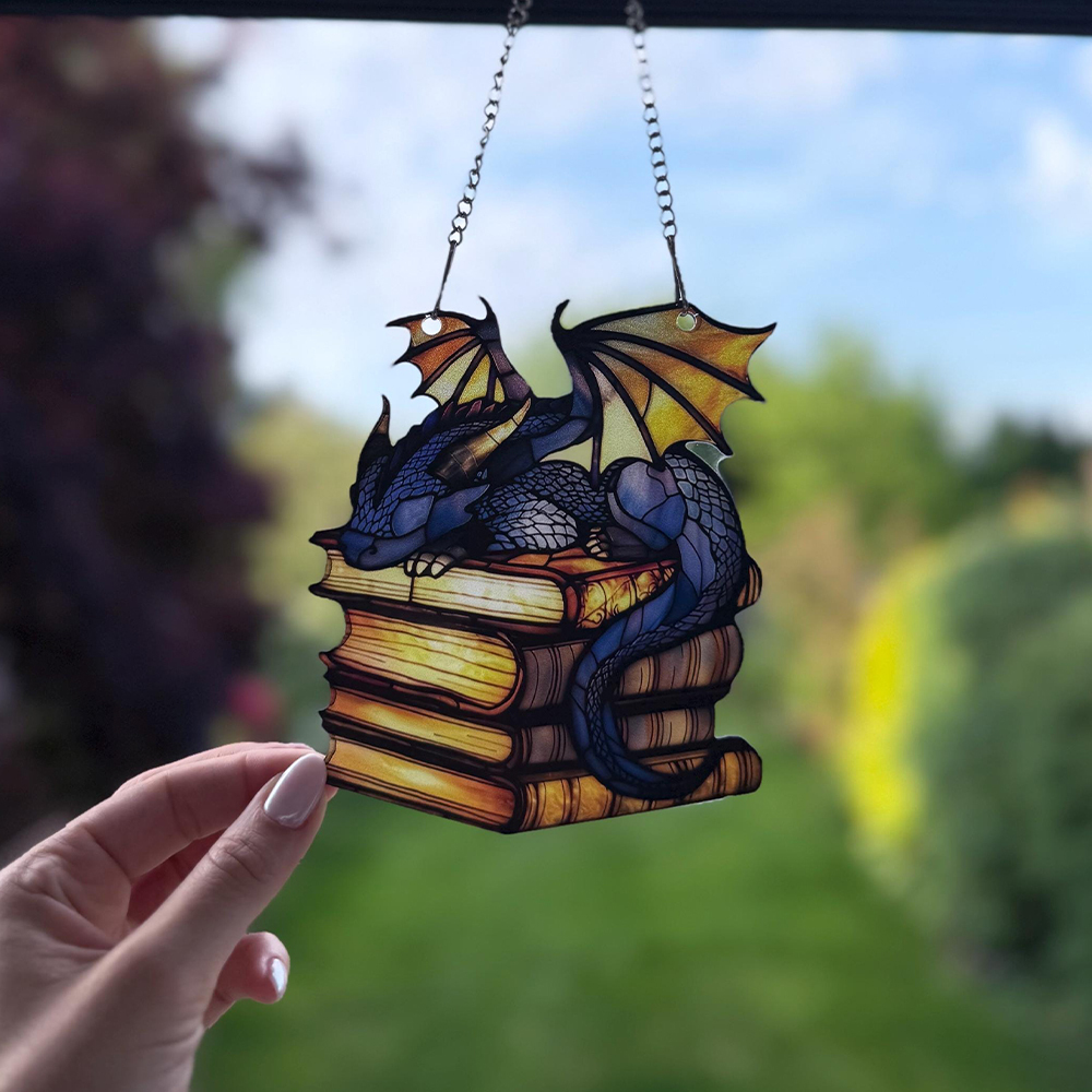 Pagewings Book Dragon Ornament