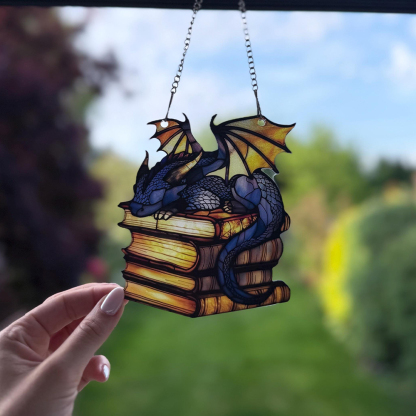 Pagewings Book Dragon Ornament
