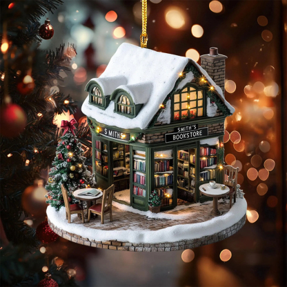 Pagewings Personalized Bookshop Ornament
